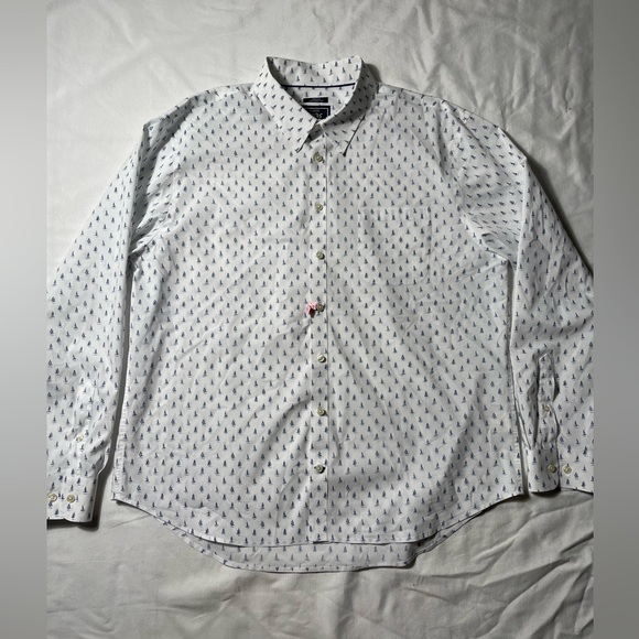 Jos A Bank All over sailboat Print long sleeve button down shirt men’s size XXL - Picture 2 of 8